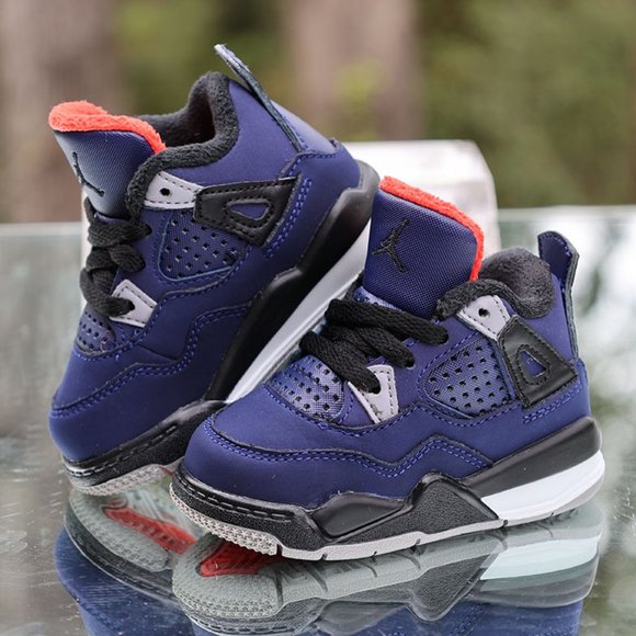 Nike Air Jordan 4 Retro Winter TD Loyal Blue Size 4C - Picture 4 of 13